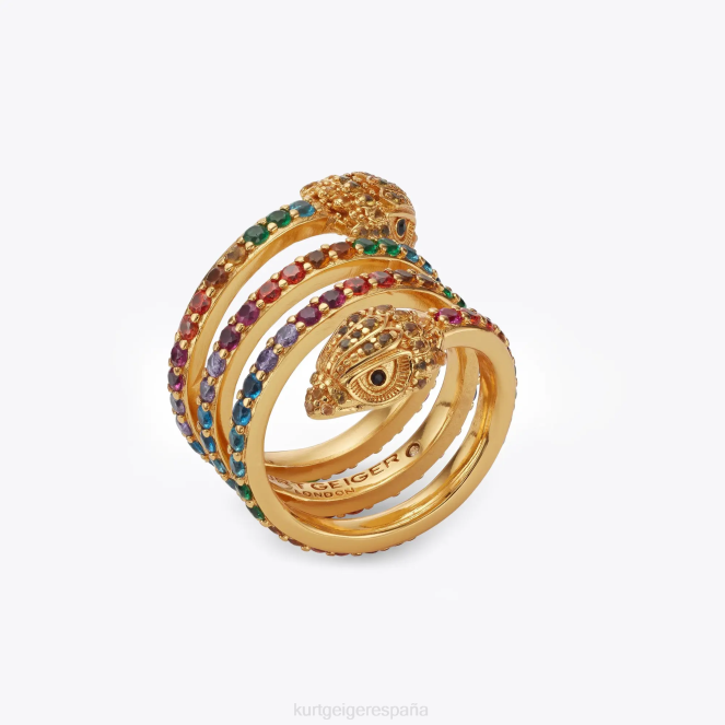 Kurt Geiger mujer anillo en espiral con águila de Londres 2LPR179 | accesorios varios/otros